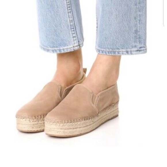Sam Edelman Shoes - NEW Sam Edelman Tan Platform Espadrille Slip Ons